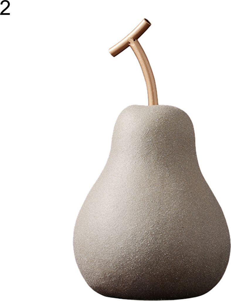 Freistehende Früchte Ornament glatte Oberflächen Keramik Nordic Style Äpfel Figur für den Laden-2