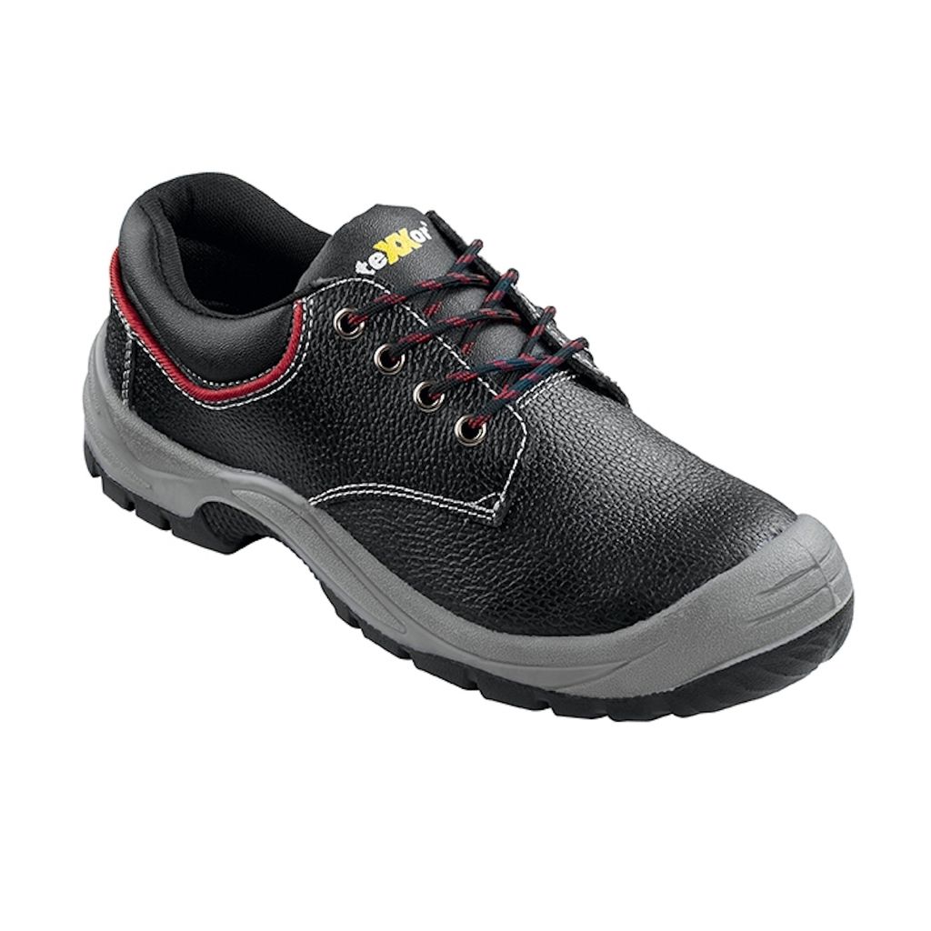teXXor® S3-Sicherheitshalbschuhe NIZZA, Schwarz/Rot Produktbild 