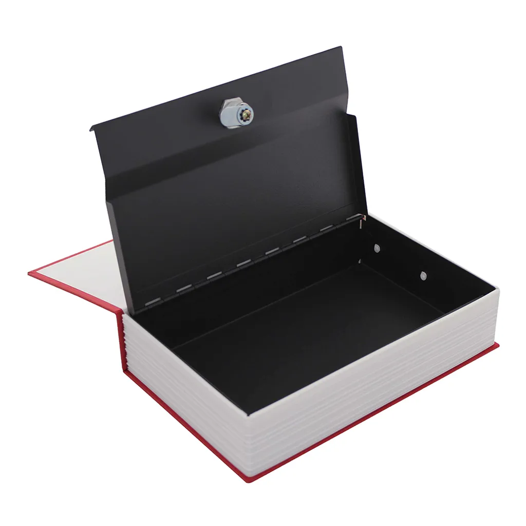 Boîte de Dissimulation Livre Rouge Rottner BookCase pour Objets Valeur