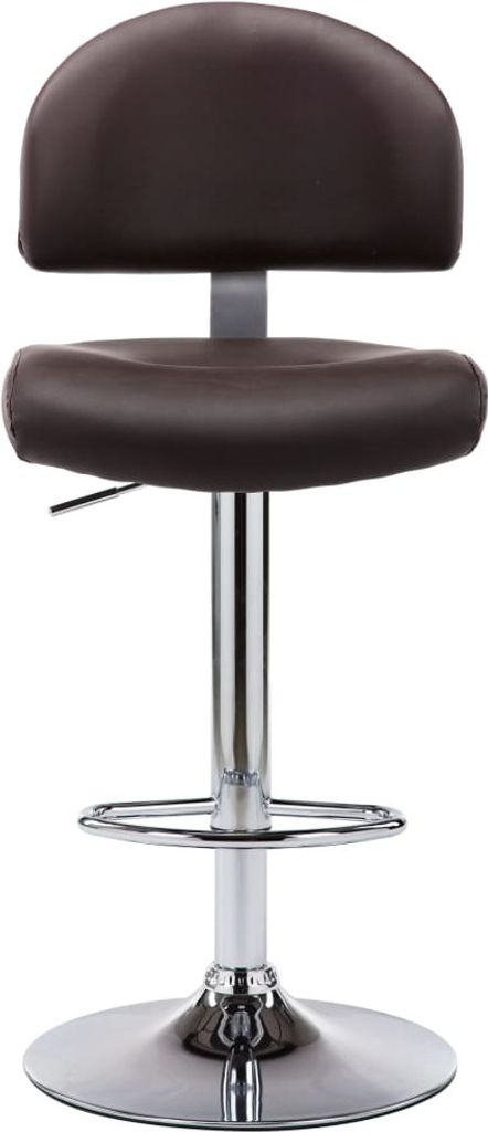 Möbel Barhocker für Küche - Tresenhocker - Barstuhl - Braun Kunstleder - Barstühle klassischem Design CLORIS2451551