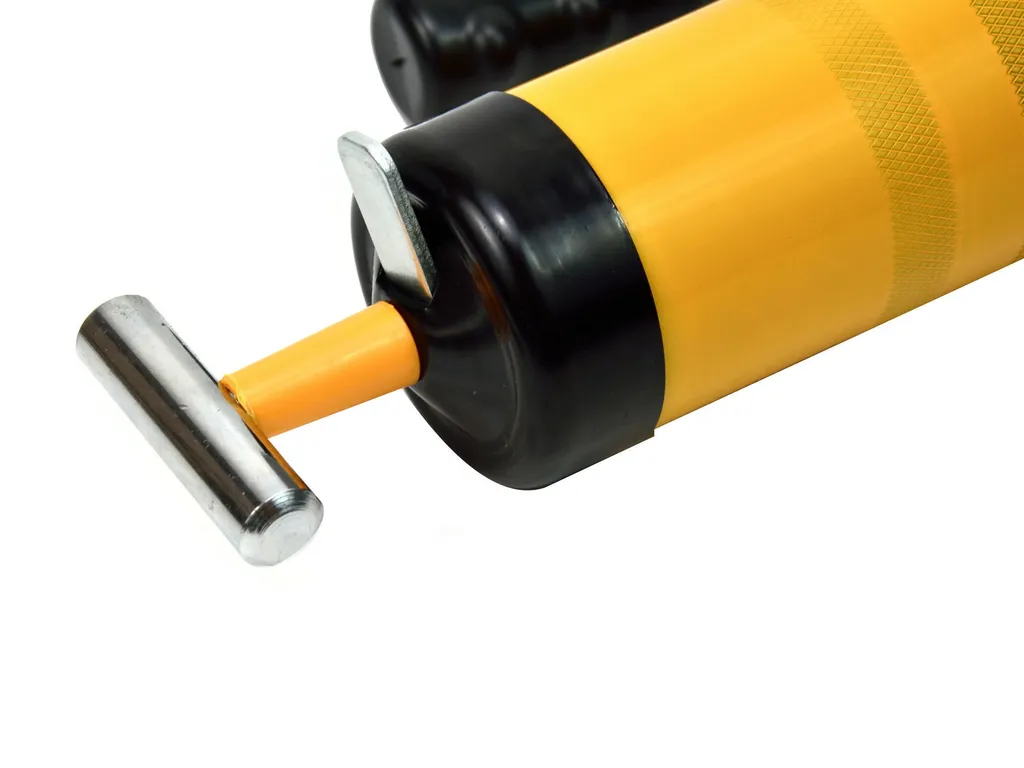 Pompa Grasso Manuale Professionale 900ml Gialla BSD con Punte - 4