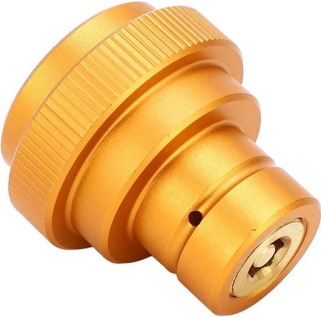 Connecteur CO2 pour recharger l'eau gazeuse avec raccord quadruple bleu