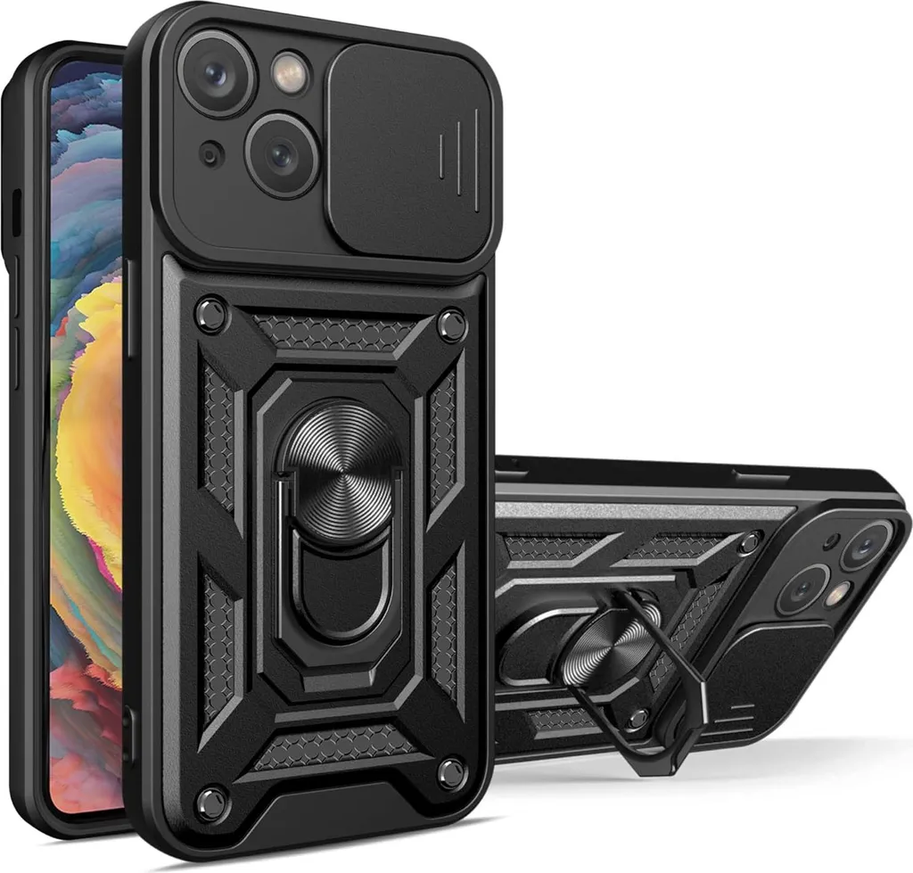 Évitez la Casse sur iPhone 14 Plus avec cette Coque Renforcée Noire A2886