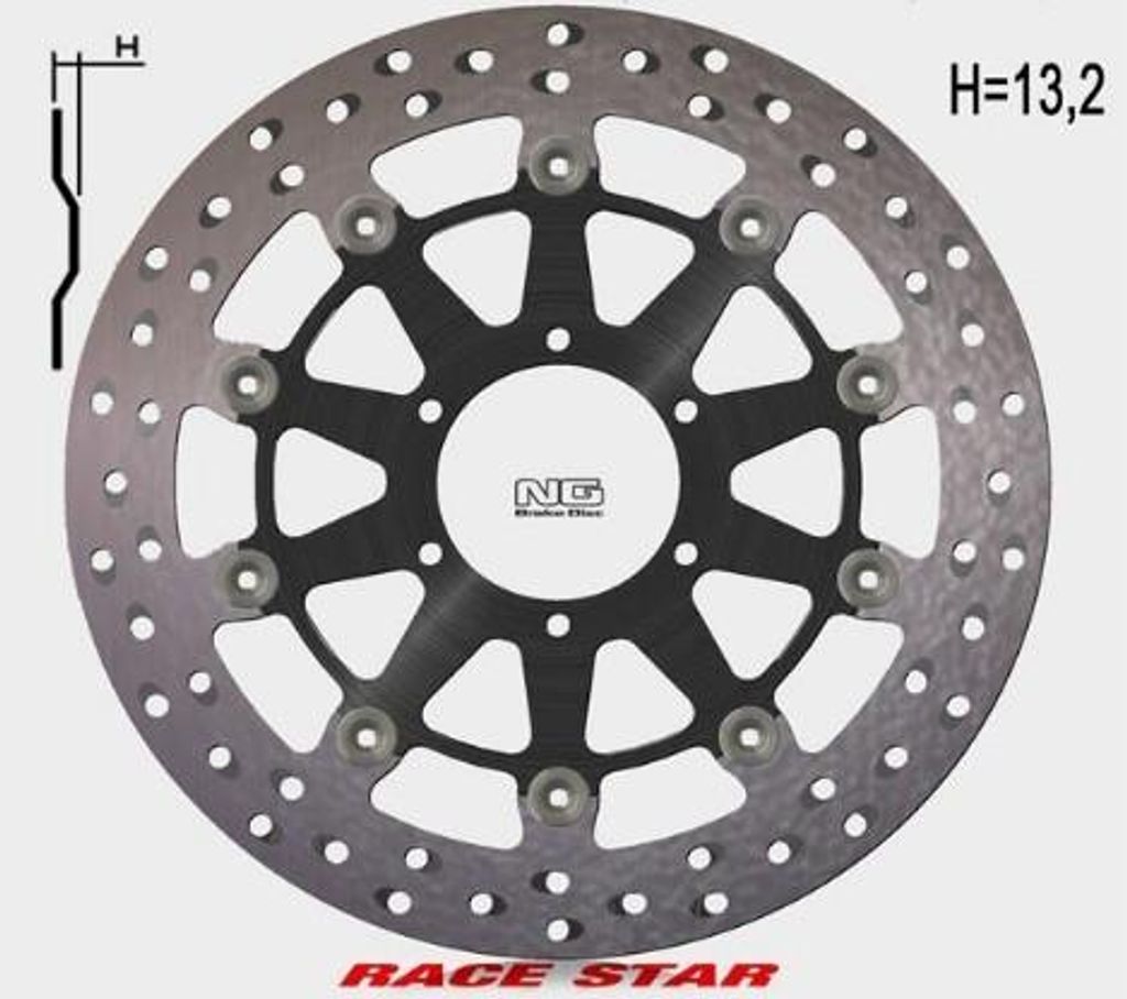 Ng Vordere Bremsscheibe Race Star Premium Für Bmw S 1000R Produktbild 