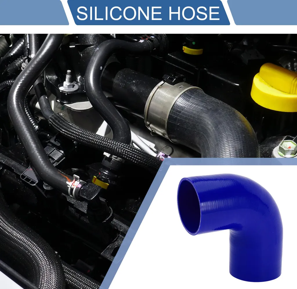 Tuyau Silicone 102mm Bleu 90 Degrés : Fini les Fuites de Refroidissement