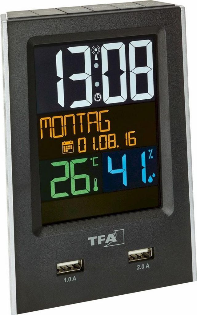 TFA 60.2537.01 Carica della sveglia radiocontrollata IT Immagine del prodotto 