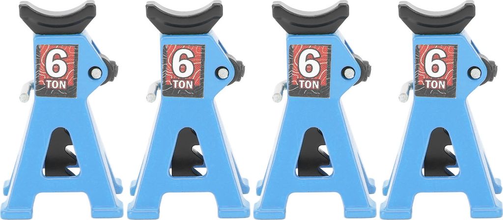 4pcs Mini -Jackständer einstellbarer Aluminiumlegierungskala Set 1/24 für SCX24 RC Car Blau