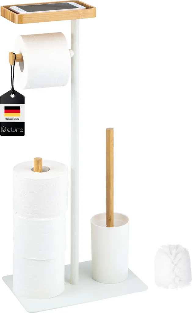 Set Toilette Professionale eluno 4in1: Qualità Top in Acciaio e Bambù