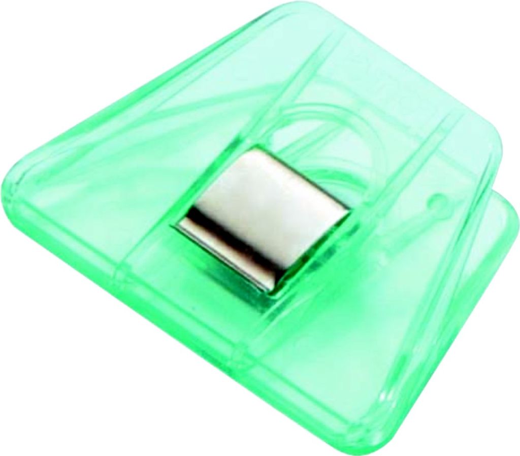 Briefklemmer Signal 2 70x50mm kristallgrün Packung mit 10 Stück