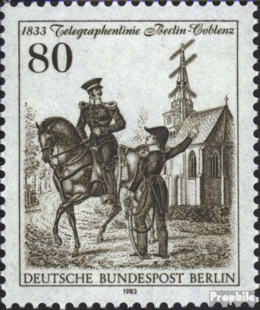 Briefmarken Berlin (West) 1983 Mi 693 (kompl.Ausgabe) postfrisch Telegraphenlinie