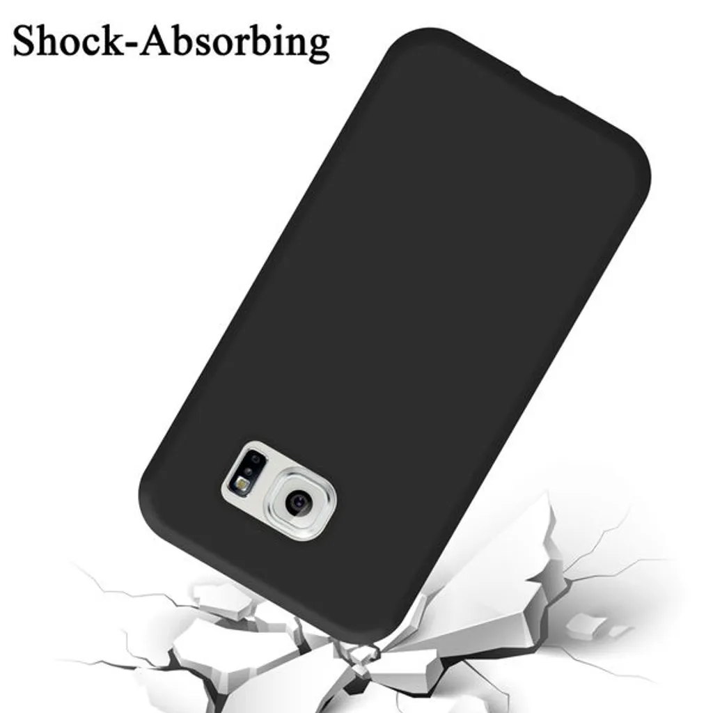 Custodia Samsung S6 EDGE Nera - Cadorabo TPU Etui Protettiva - 9