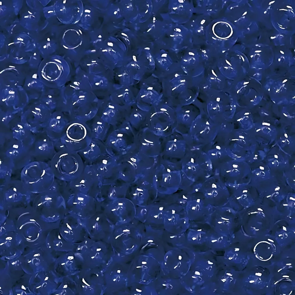 Rocailles de Bohème bleues calibrées 2,5 mm pour tissage sans défaut