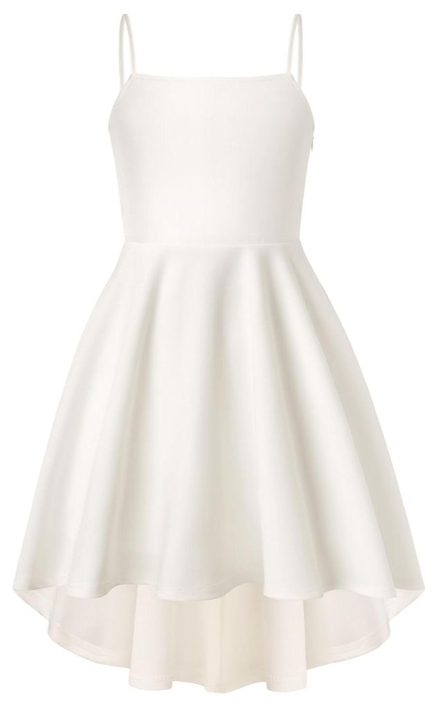 Vestido midi para niñas, corte en línea A con lazo, color Imagen del producto 