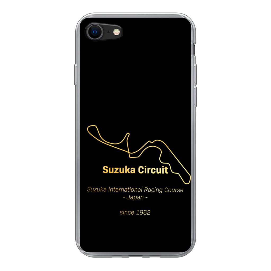 MuchoWow Handyhülle Schutzhülle Hülle für iPhone SE 2022 Suzuka - F1 - Rennstrecke Silikon Softcase Handy Hülle - Schutzhülle