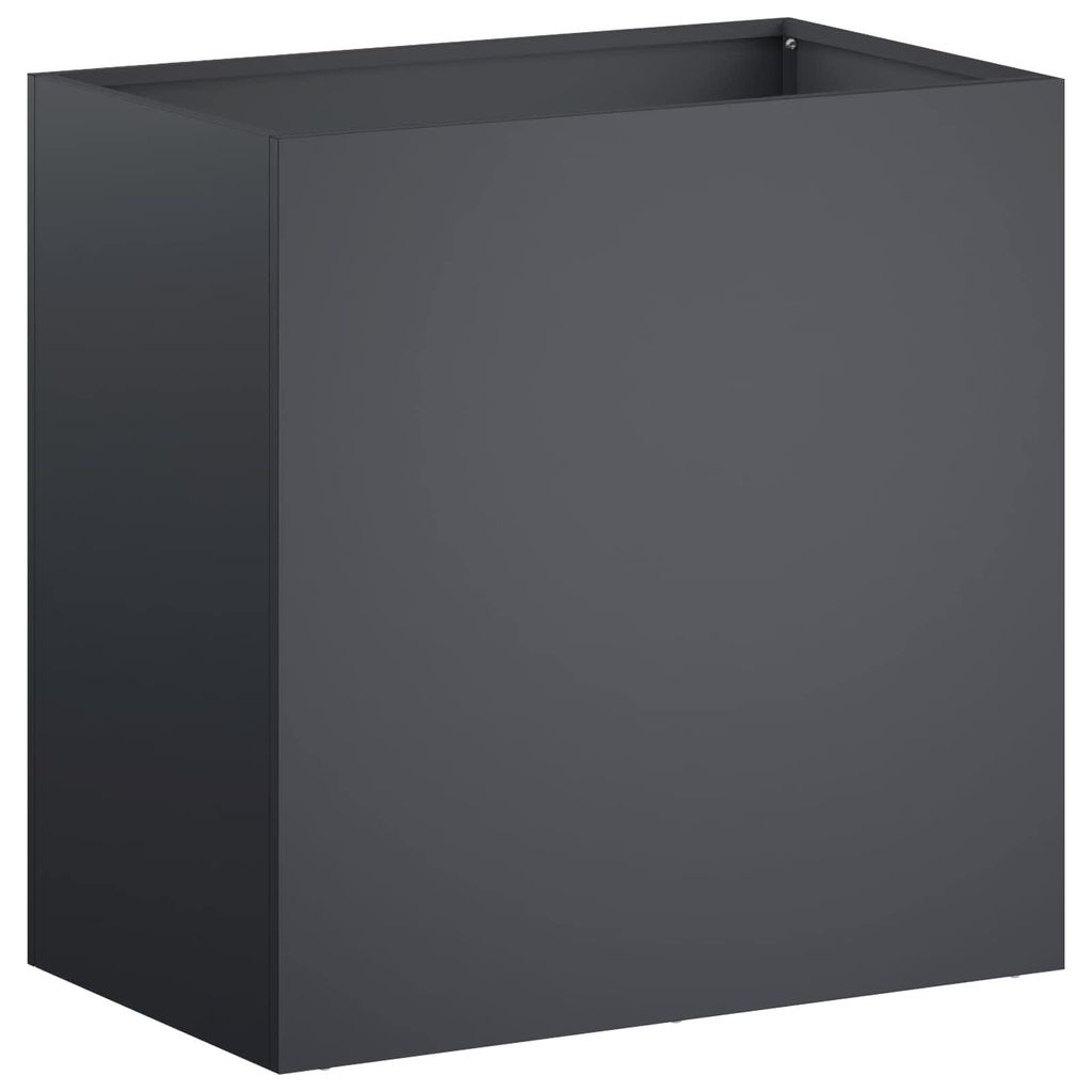 vidaXL Vaso da giardino antracite, 50 x 30 x 40 cm Immagine del prodotto 