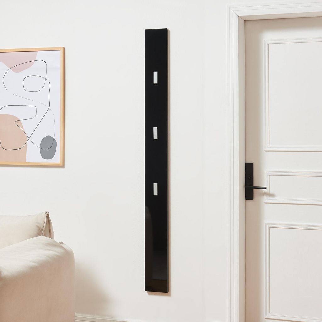 Appendiabiti Da Parete In Bamb&ugrave; Con 3 Ganci Pieghevoli - Per Cucina, Bagno, Camera | Design Moderno E Naturale