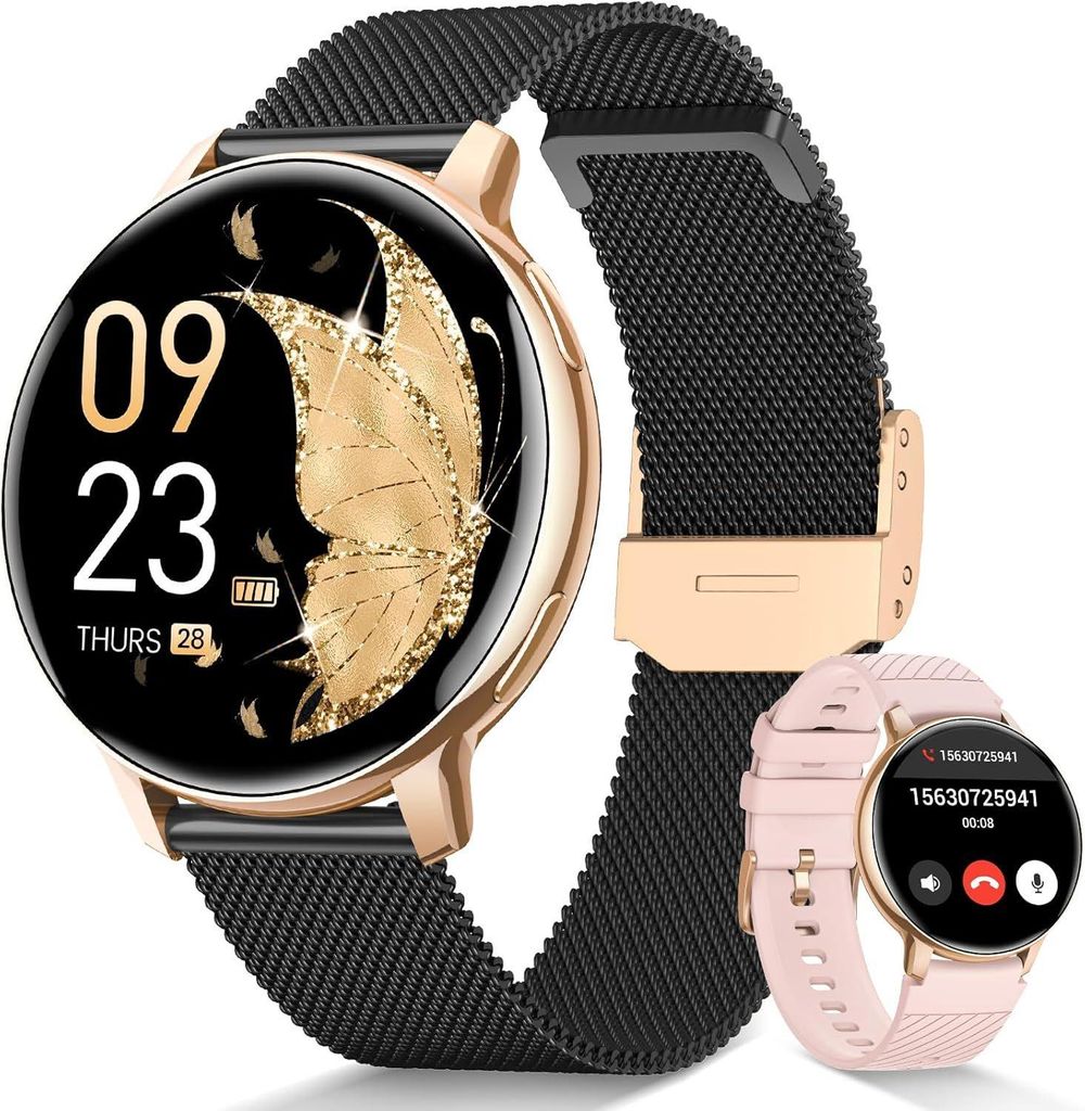 2026 NEW Smartwatch Damen Fitnesstracker Uhr mit Produktbild 
