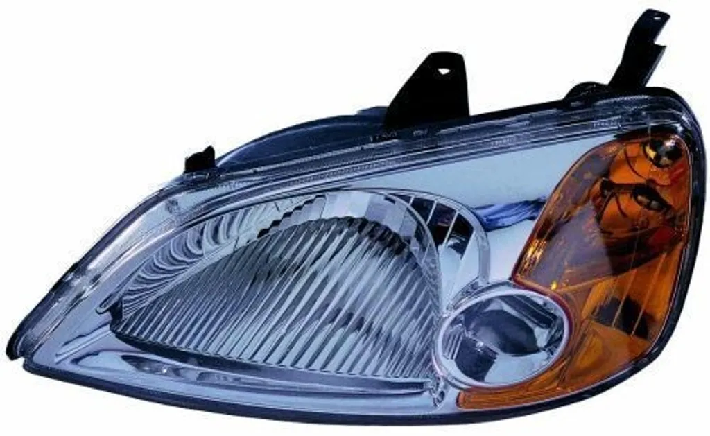 Proiettore Sinistro Honda Civic 2001-2005 ABAKUS 217-1134L-LD-E Giallo