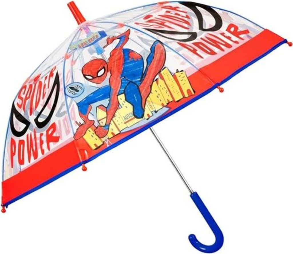 Kinder-Regenschirm Perletti Kids "Spiderman" Transparent, 75338