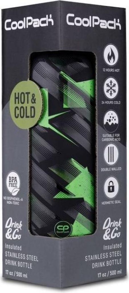 CoolPack Thermoflasche-Bonet-Green Mirror-500ml