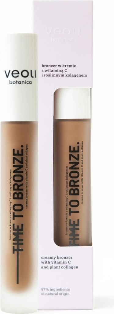 Veoli Botanica Time To Bronze Bronzer w kremie z witaminą C i roślinnym kolagenem, 10 ml