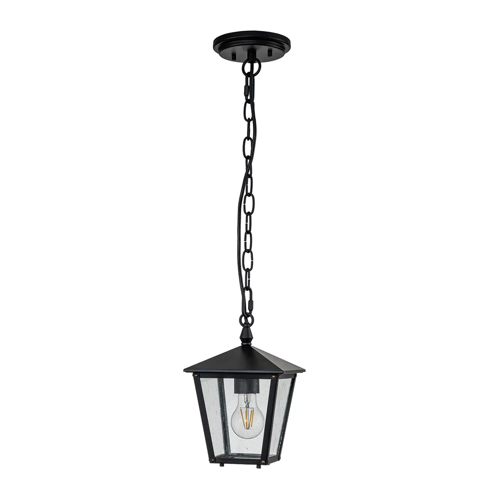 Suspension d'extérieur noire E27 60W Huntersfield Hinkley Design