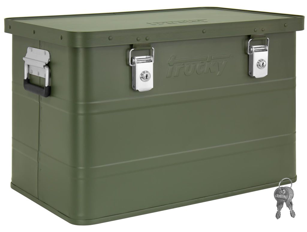 Aluminium Box mit Deckel Grün Alu Kiste Box Alukiste 65 Produktbild 