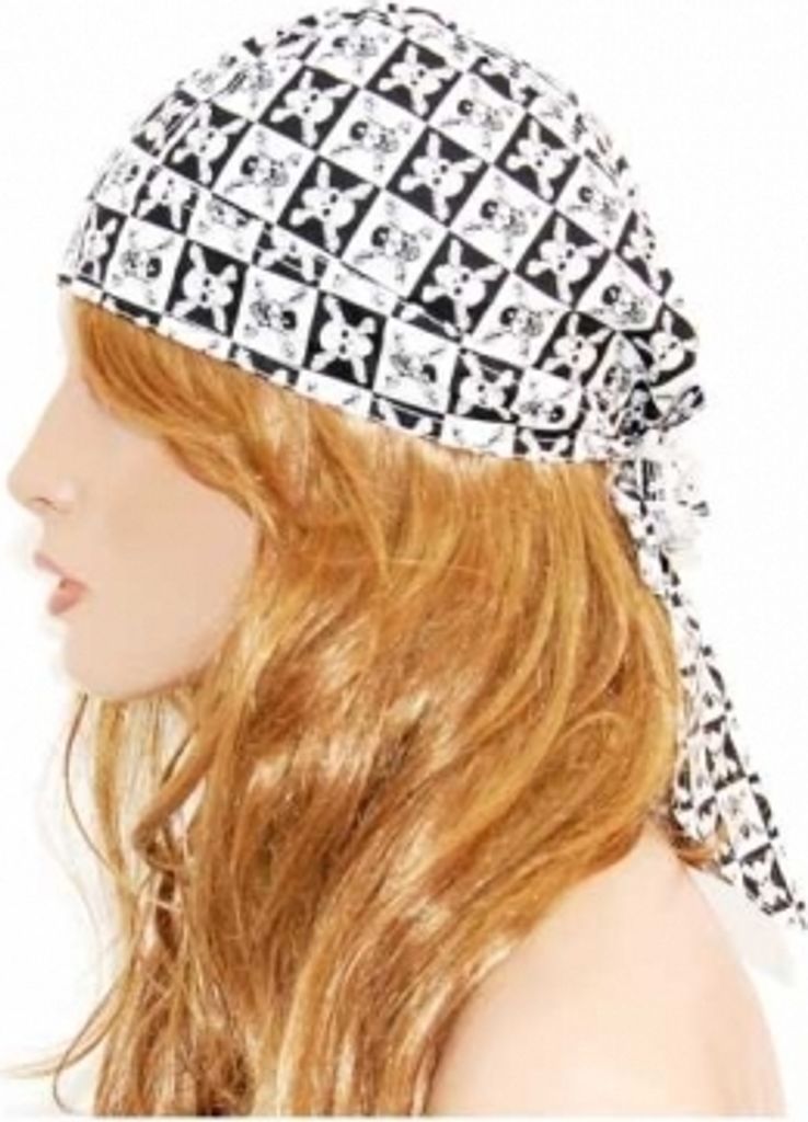 Bandana Kopftuch mit Totenköpfen, Bandana Headscarf with Produktbild 