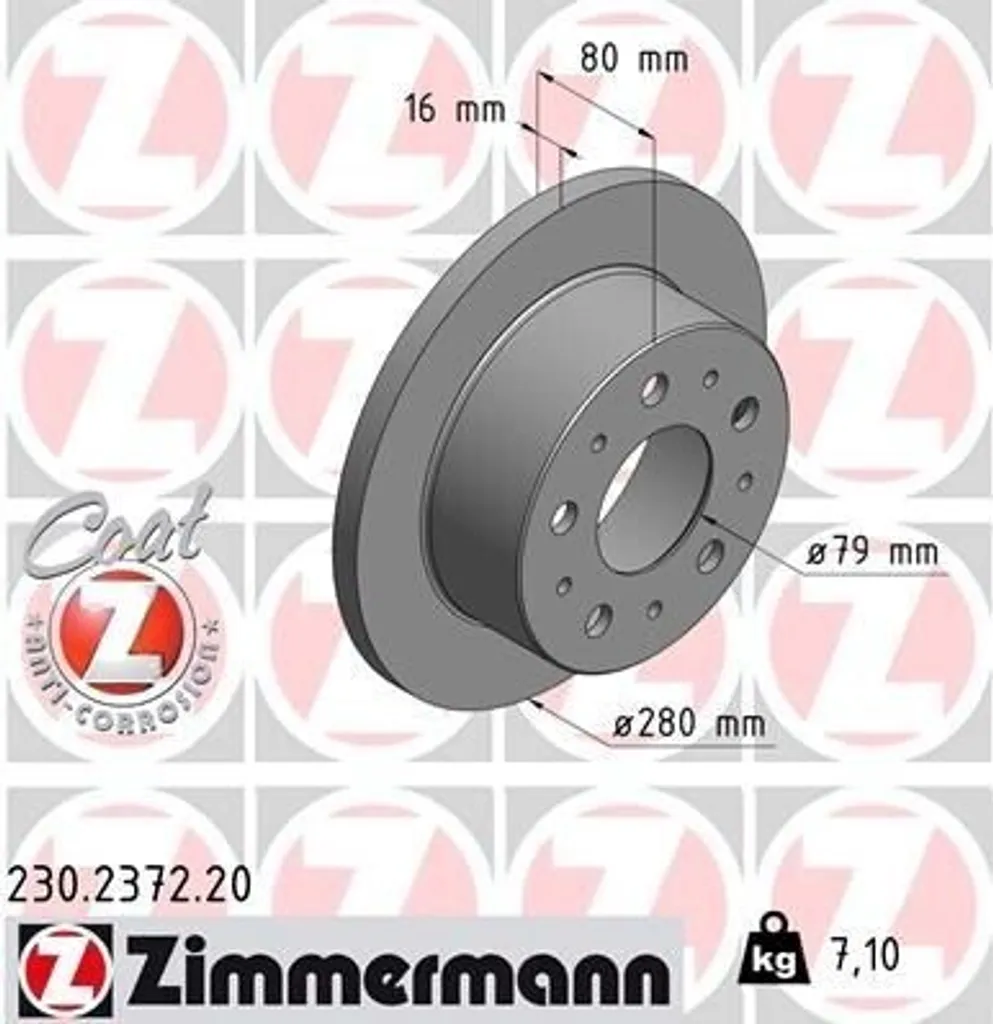 Disque de frein pour camping-car Ducato et Boxer Jumper utilitaire