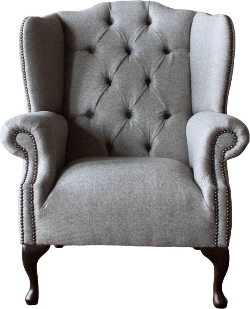 Luxus Polster Klassische Chesterfield Sessel Ohrensessel Einsitzer Neu