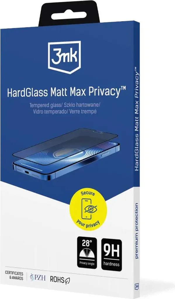 Vetro 3mk HardGlass Matt Max Privacy iPhone 17 Air - Recensione e Vendita