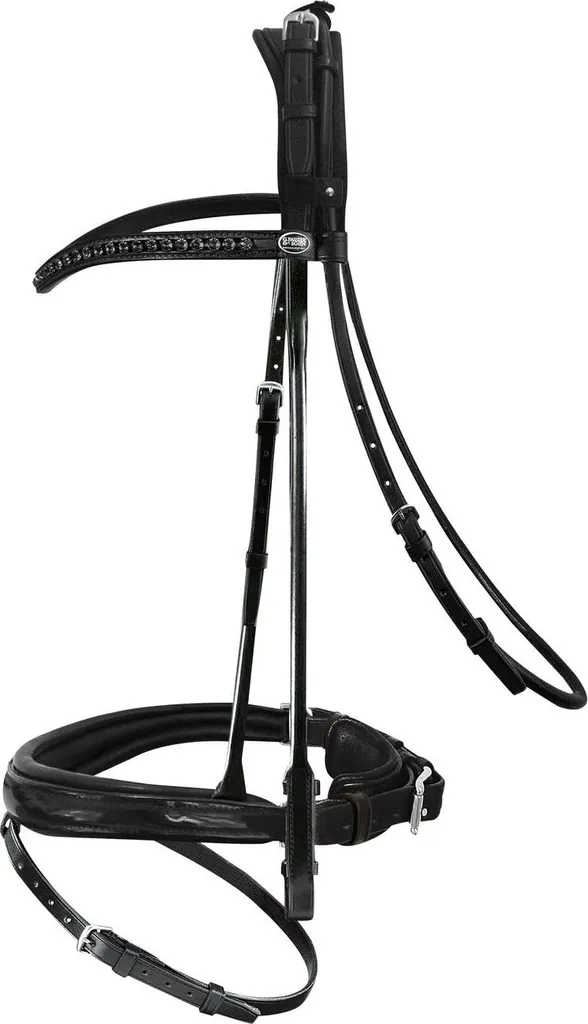 Passier Neptune Bridon de Dressage Haut de Gamme en Cuir Noir Taille Full