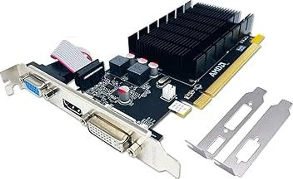 QTHREE AMD Radeon HD 5450 2GB | Scheda Grafica Professionale Low Profile