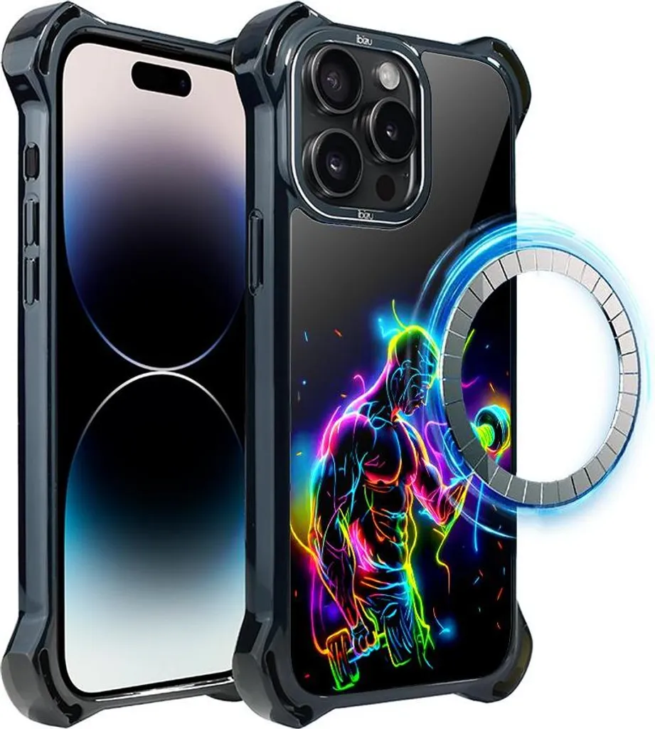 Custodia per iPhone 14 Pro Max IBIZU DropGuard Ultra con MagSafe, #ElectroMove, C'è energia
