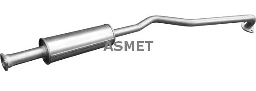 Pot d'Échappement Central pour Nissan Primera - Silencieux ASMET 14057