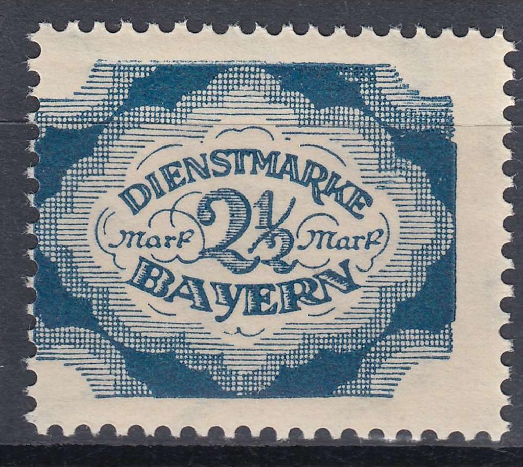 Bayern Nr. 59 postfrisch ** "Verzähnung"