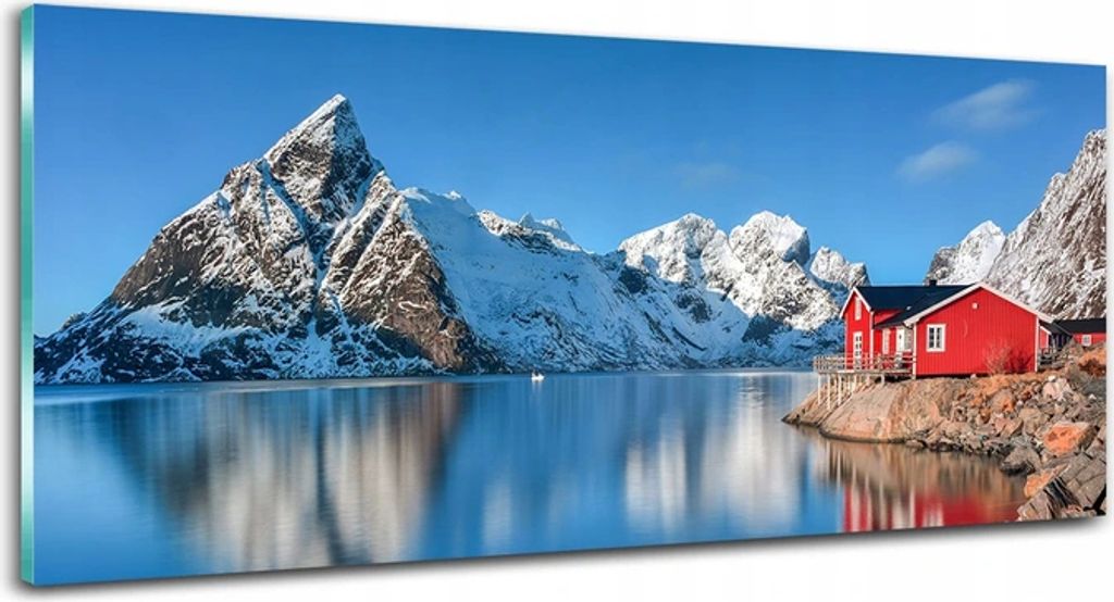 Acrylgemälde für Wand Lofoten Norwegen 125x50