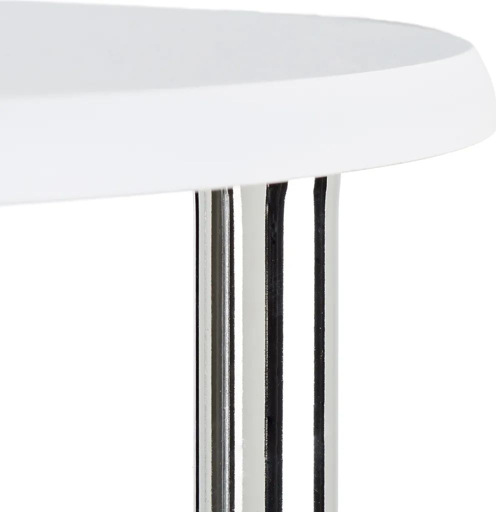 Table d'Appoint Mobile à 2 Niveaux Structure Métal et Look Industriel - 6
