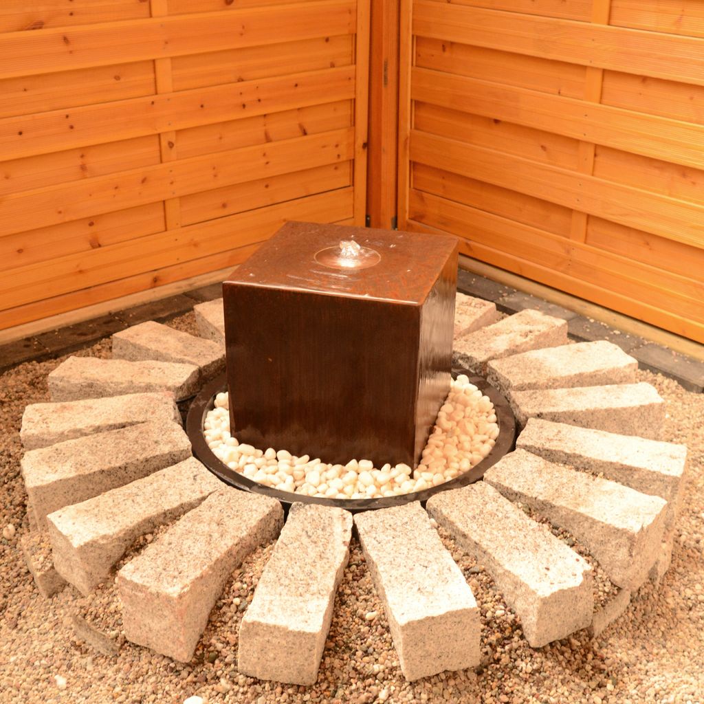 Köhko® Würfelbrunnen „Peru“ Höhe 49 cm Gartenbrunnen 31004 Produktbild 5