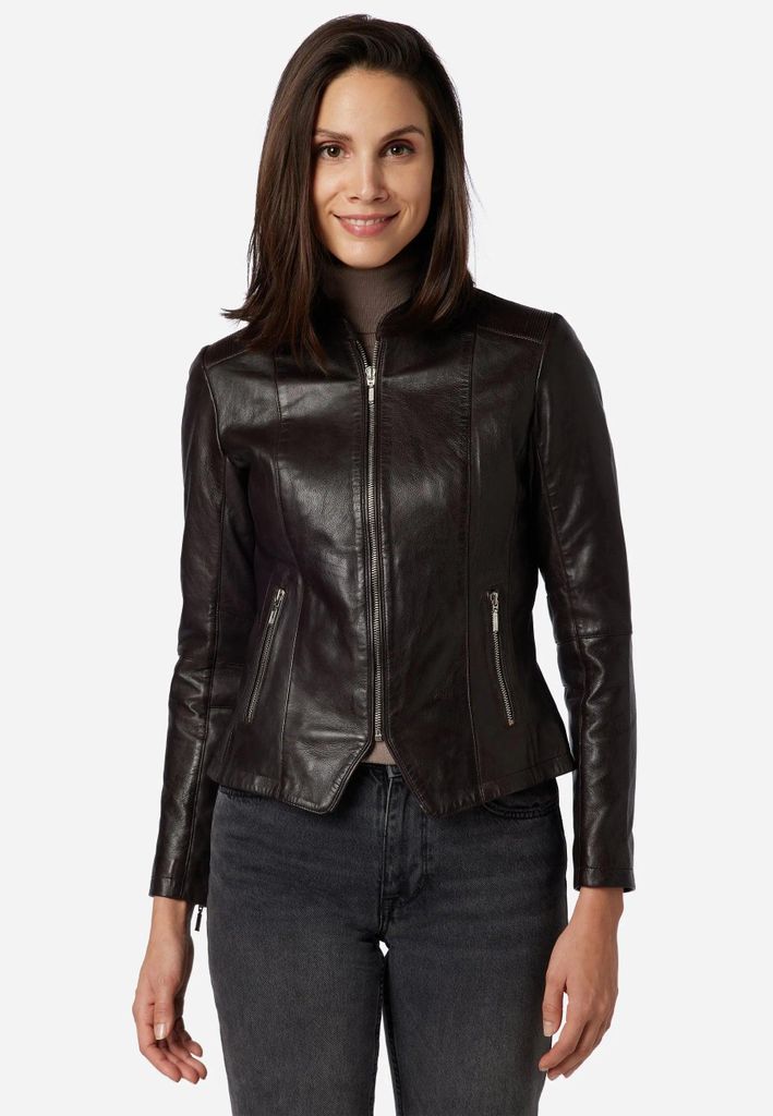 Damen Lederjacke Ricano ABIGALE – Braun / XL