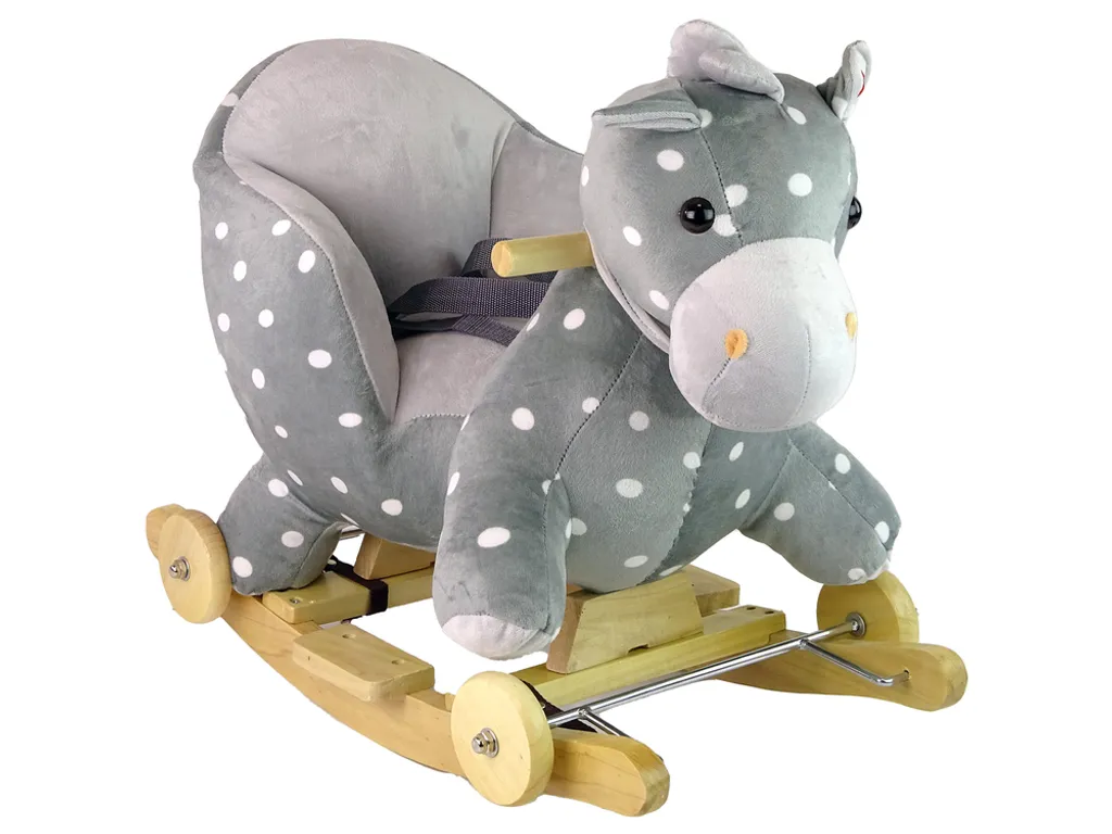 Cheval à bascule 46 cm Petits points - Stable et sûr pour l'équilibre - 3