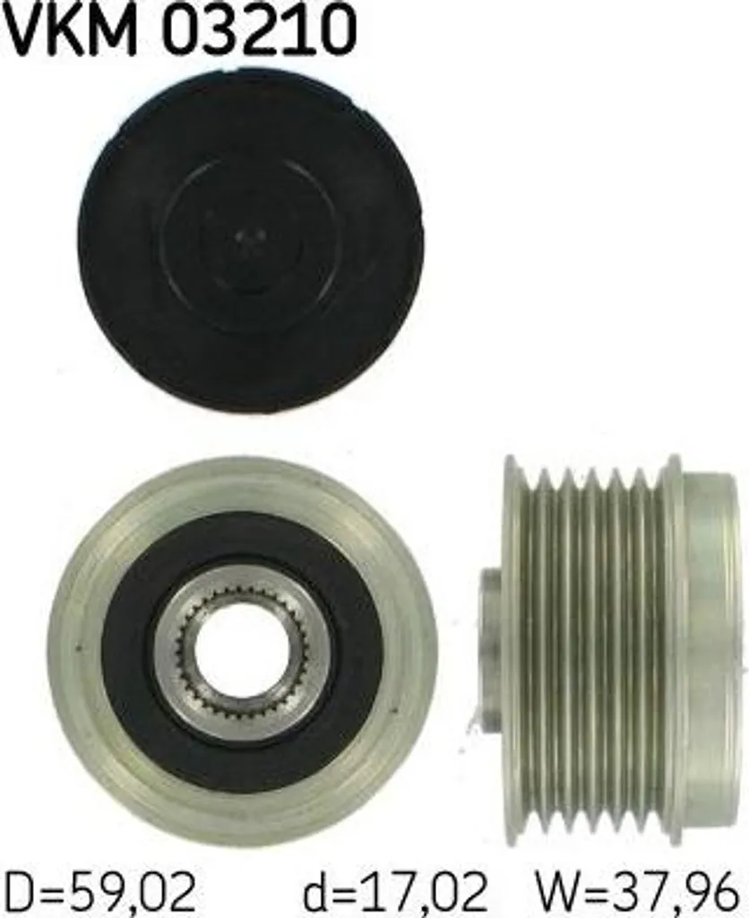 Poulie Débrayable Alternateur SKF VKM 03210 pour Jumper et Ducato OE