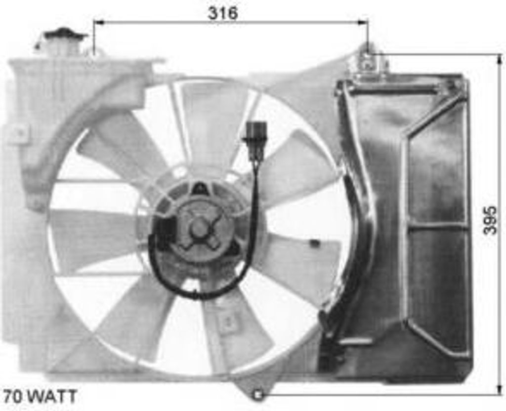 NRF Lüfter, Motorkühlung 47055