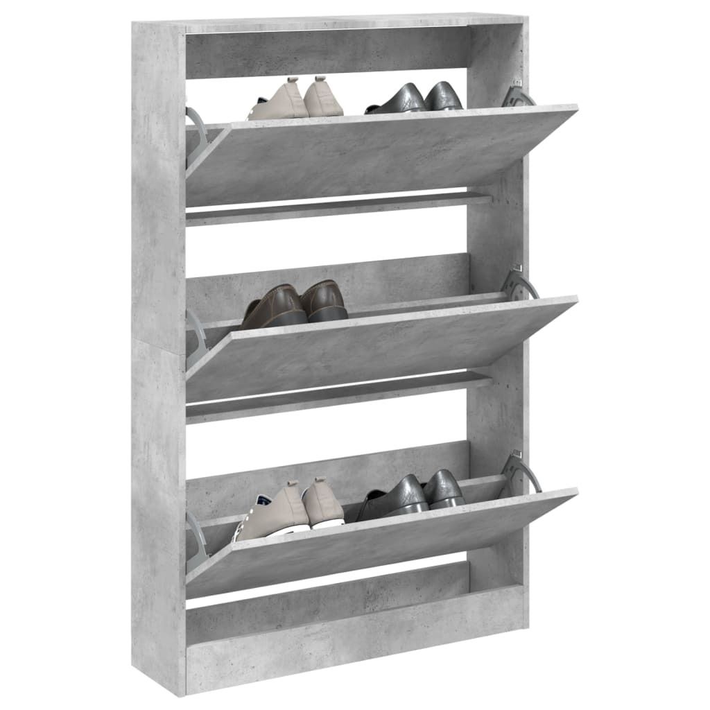 vidaXL Szafka na buty betonowa szara 80x21x125,5 cm Zdjęcie produktu 