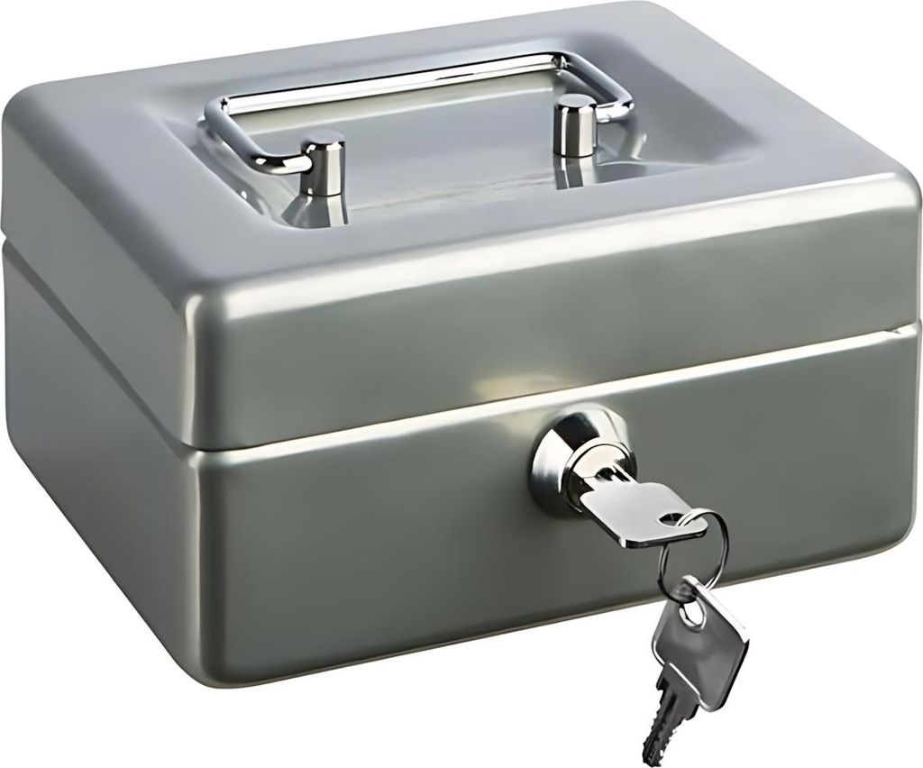 Alco Geldkassette Stahlblech 250x170xx90mm silber