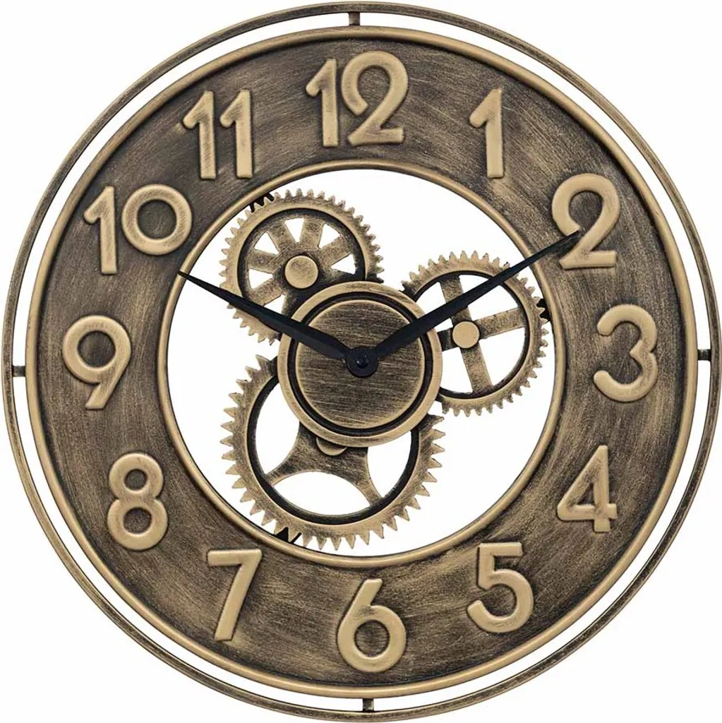 Grande horloge murale silencieuse Waltier 48 cm pour déco sans bruit