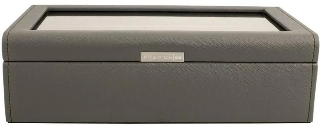 Mallette pour montres ultra fine 10 slots taupe Friedrich23 Bond-Edition
