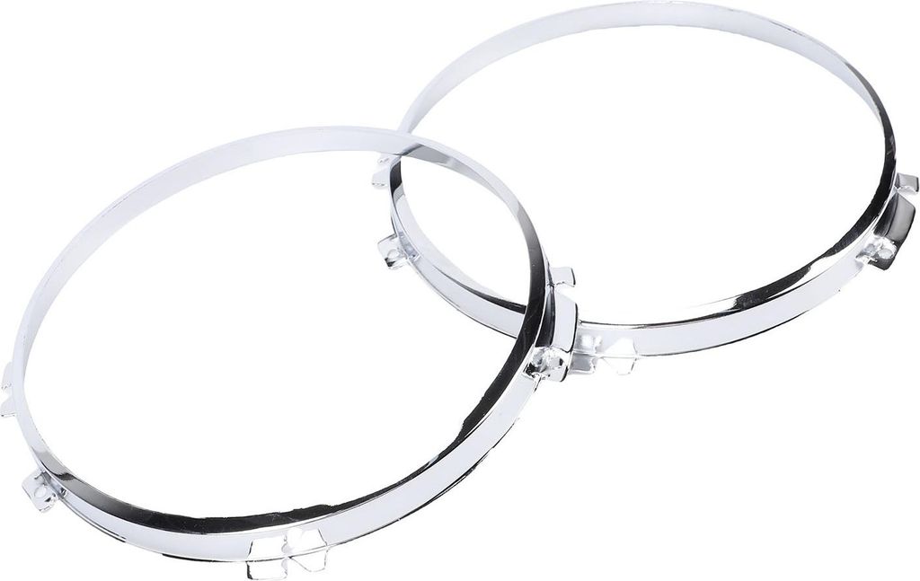 1 Paar Scheinwerfer-Haltering STC3018 Edelstahl-Chrom-Einfassungen Ersatz für Land Rover Defender