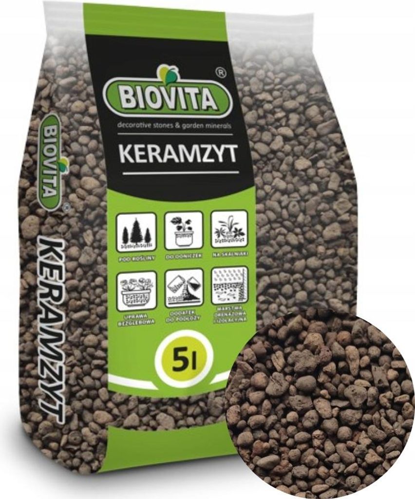 Keramzyt Drenant - 5L - 4-8mm - Écologique - Idéal pour Image du produit 