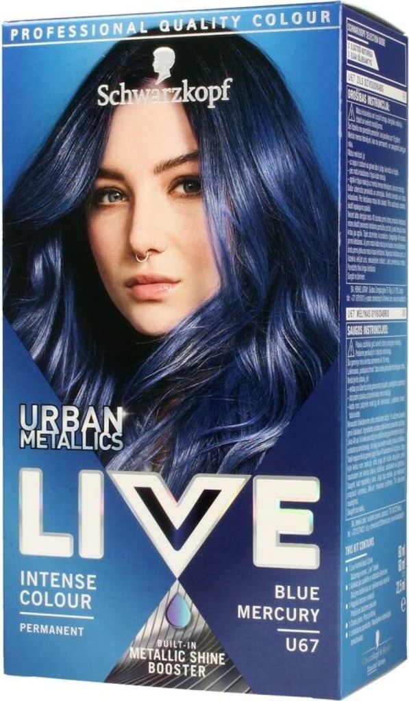Schwarzkopf Live Cremefarbe Urban Metallics No. U67 Blue Produktbild 